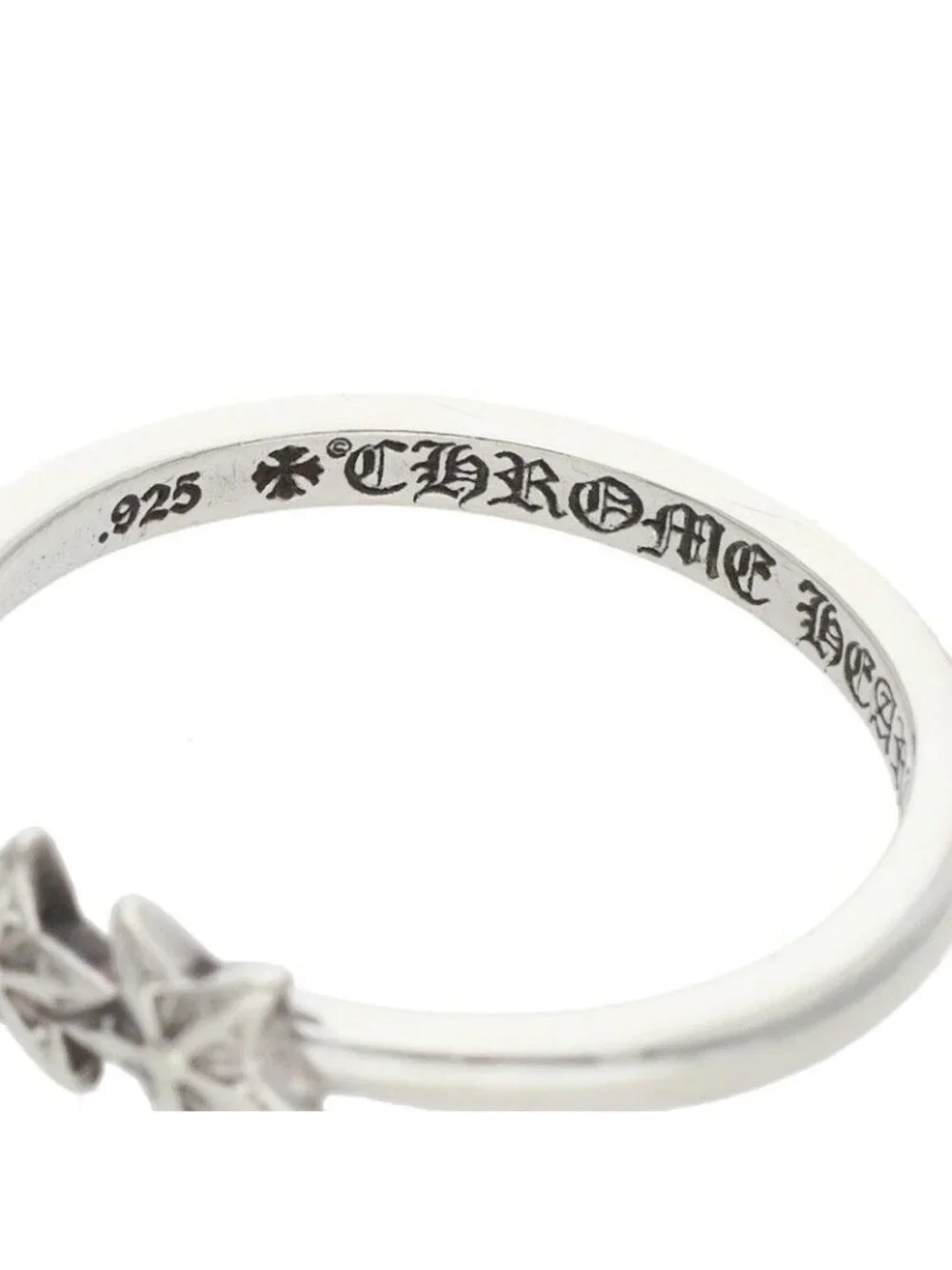 Chrome Hearts Bubblegum Star Silver Ring